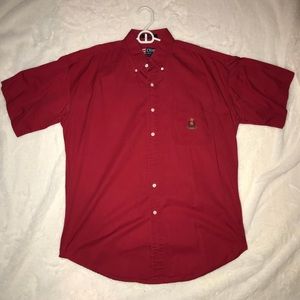 Sleek Chaps men’s short sleeve button down #thrift